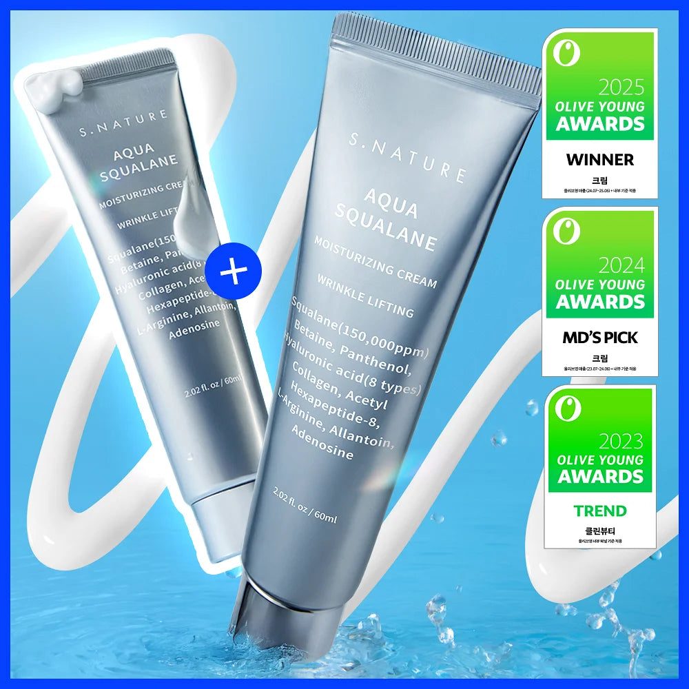 ❰S.Nature❱ 角鯊烷高效保濕面霜 Aqua Squalane Moisturizing Cream | 60ml