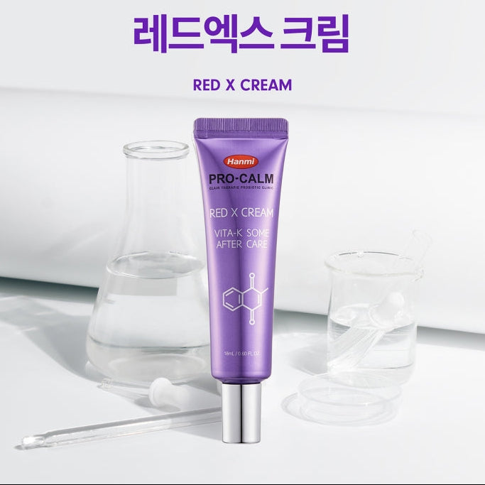 Hanmi, PRO-CALM Red X Cream, 維他命K, 眼周, 暗沉, 調理霜