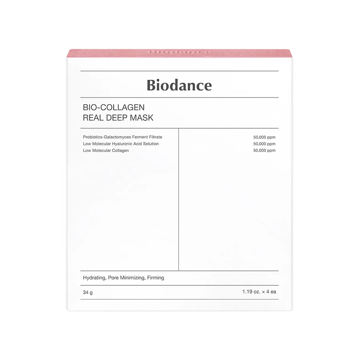 BIODANCE 全效 深層 面膜 Real Deep Mask Sheet Bio-Collagen/Refreshing Sea Kelp/Vita Niacinamide/Hydro Cera-Nol/Rejuvenating Caviar PDRN, 膠原蛋白 清爽海藻 維他美白淡斑提亮 保濕鎮靜 再生魚子PDRN