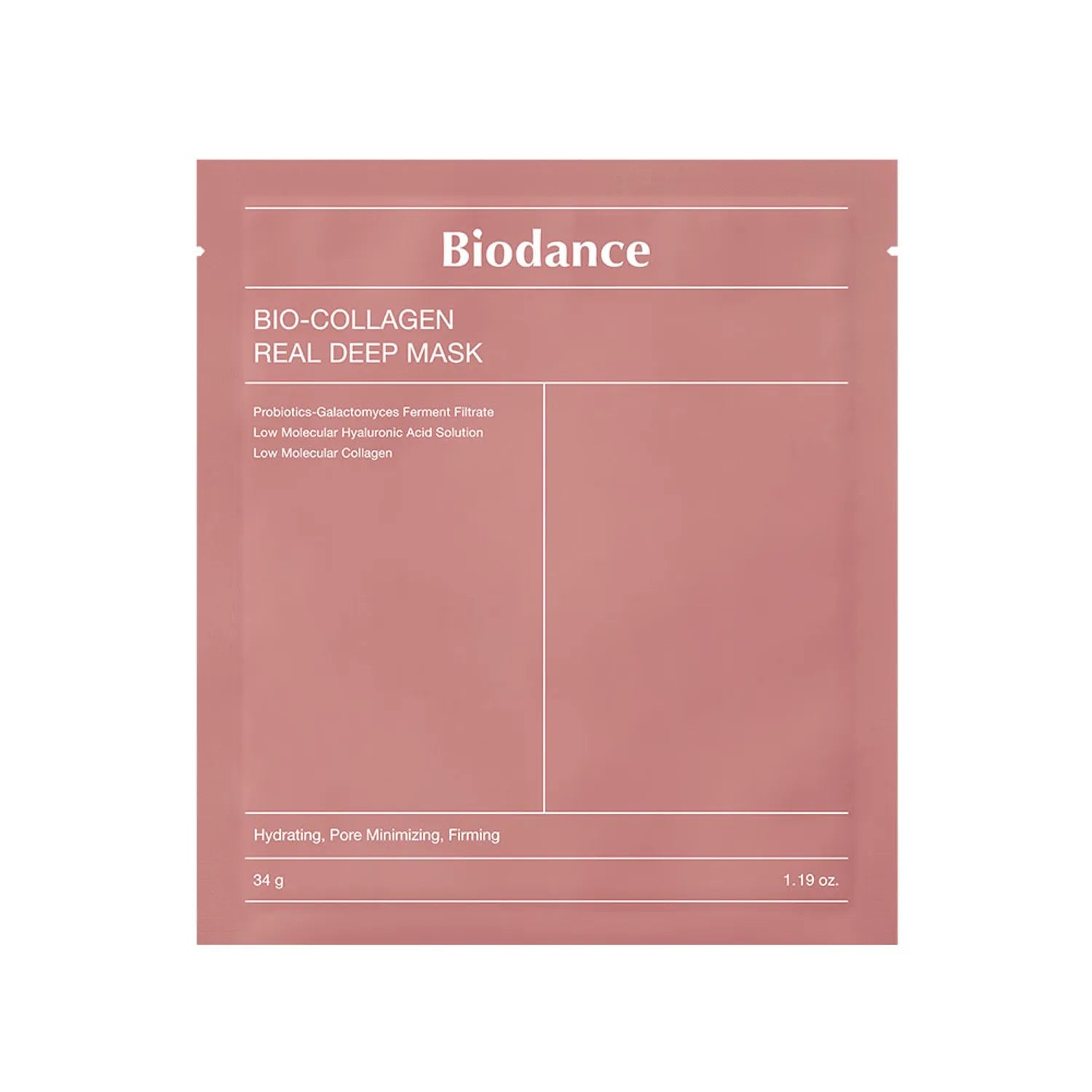 BIODANCE 全效 深層 面膜 Real Deep Mask Sheet Bio-Collagen/Refreshing Sea Kelp/Vita Niacinamide/Hydro Cera-Nol/Rejuvenating Caviar PDRN, 膠原蛋白 清爽海藻 維他美白淡斑提亮 保濕鎮靜 再生魚子PDRN