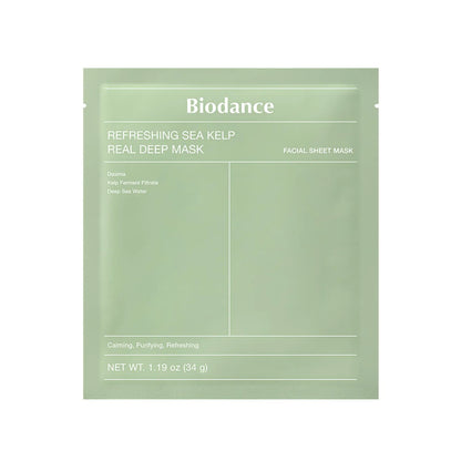 BIODANCE 全效 深層 面膜 Real Deep Mask Sheet Bio-Collagen/Refreshing Sea Kelp/Vita Niacinamide/Hydro Cera-Nol/Rejuvenating Caviar PDRN, 膠原蛋白 清爽海藻 維他美白淡斑提亮 保濕鎮靜 再生魚子PDRN