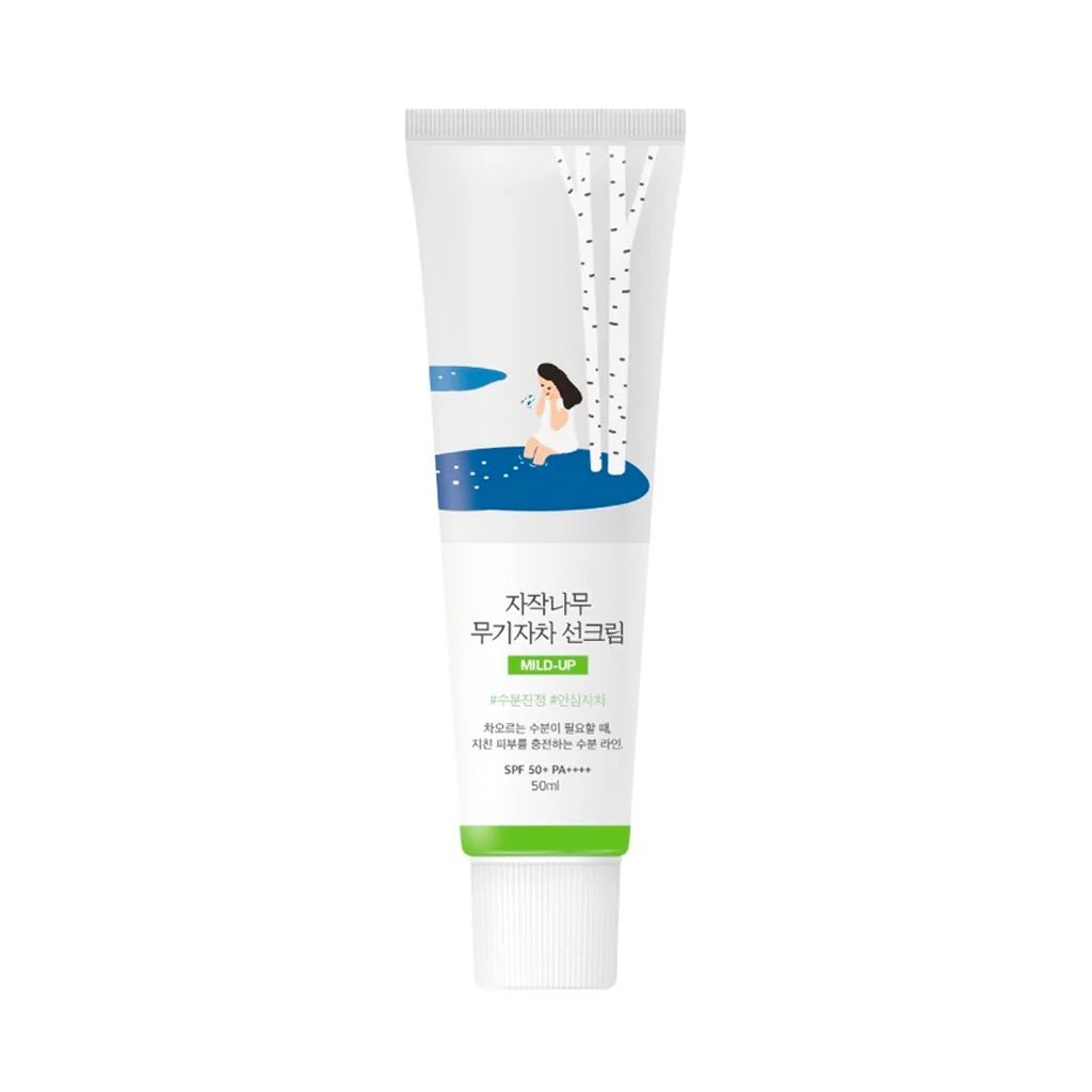 ❰ROUND LAB❱ 白樺樹 保濕 舒緩 防曬霜 BIRCH JUICE MILD-UP SUNSCREEN | 50ml