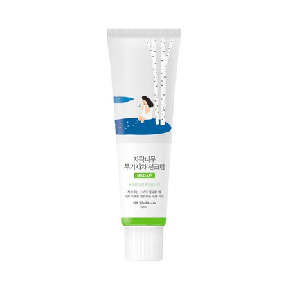 ❰ROUND LAB❱ 白樺樹 保濕 舒緩 防曬霜 BIRCH JUICE MILD-UP SUNSCREEN | 50ml