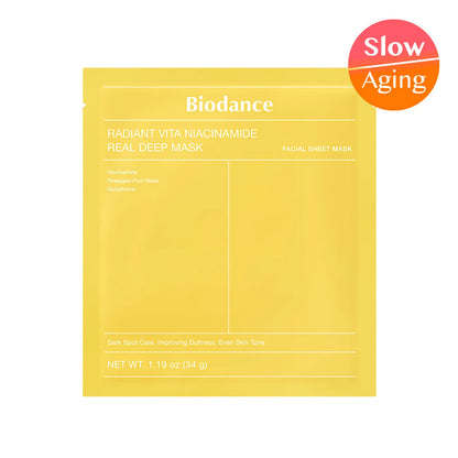 BIODANCE 全效 深層 面膜 Real Deep Mask Sheet Bio-Collagen/Refreshing Sea Kelp/Vita Niacinamide/Hydro Cera-Nol/Rejuvenating Caviar PDRN, 膠原蛋白 清爽海藻 維他美白淡斑提亮 保濕鎮靜 再生魚子PDRN
