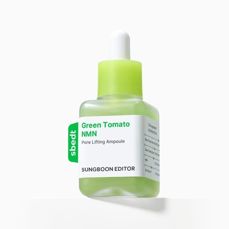 SUNGBOON EDITOR, 綠蕃茄, NMN, 立體, 塑顏, 毛孔, 精華, Green Tomato NMN Pore Lifting Ampoule