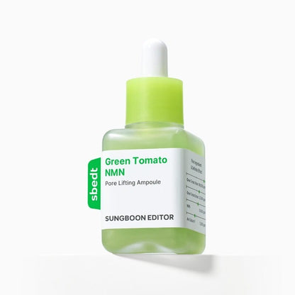 SUNGBOON EDITOR, 綠蕃茄, NMN, 立體, 塑顏, 毛孔, 精華, Green Tomato NMN Pore Lifting Ampoule