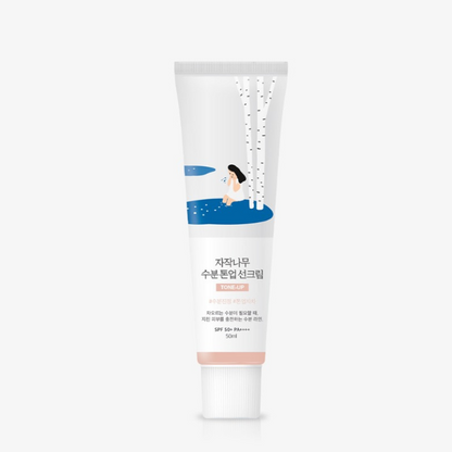 ROUND LAB, 白樺樹, 保濕, 防曬, 霜, Birch Juice Moisturizing Tone-up Sunscreen  