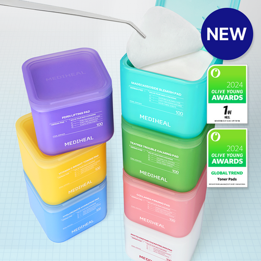 ❰MEDIHEAL❱ 護理 棉片 Toner Pad Madecassoside Pad
PDRN Lifting Pad 
Collagen Firming Pad
Teatree Trouble Calming Pad
Hyaluronate Hydration Pad
Vitamide Brightening Pad
Phyto-Enzyme Peeling Pad