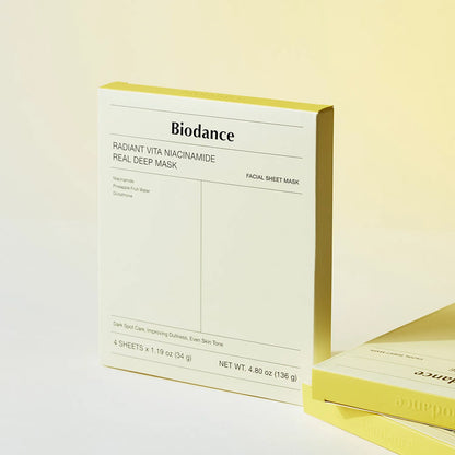 BIODANCE 全效 深層 面膜 Real Deep Mask Sheet Bio-Collagen/Refreshing Sea Kelp/Vita Niacinamide/Hydro Cera-Nol/Rejuvenating Caviar PDRN, 膠原蛋白 清爽海藻 維他美白淡斑提亮 保濕鎮靜 再生魚子PDRN