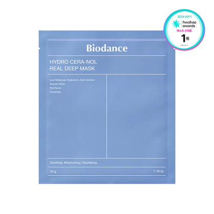 BIODANCE 全效 深層 面膜 Real Deep Mask Sheet Bio-Collagen/Refreshing Sea Kelp/Vita Niacinamide/Hydro Cera-Nol/Rejuvenating Caviar PDRN, 膠原蛋白 清爽海藻 維他美白淡斑提亮 保濕鎮靜 再生魚子PDRN