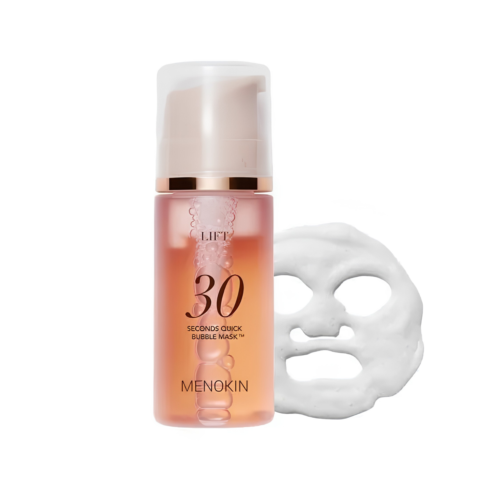 MENOKIN, 30秒, 免洗, 泡泡, 面膜, 30 Seconds Quick Bubble Mask