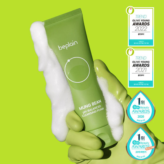 Beplain, 綠豆. 弱酸性. 洗面奶, Mung Bean pH-Balanced Cleansing Foam