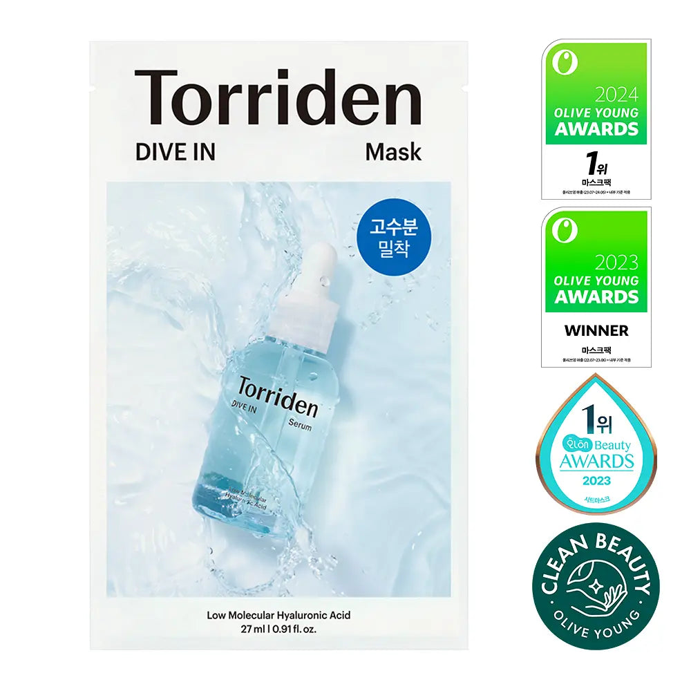 Torriden, 面膜, Mask, 補水 / 舒緩 / 亮白 / 收縮毛孔, 積雪草, 保濕