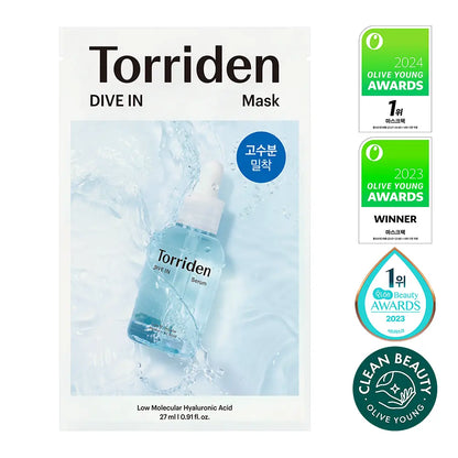 Torriden, 面膜, Mask, 補水 / 舒緩 / 亮白 / 收縮毛孔, 積雪草, 保濕