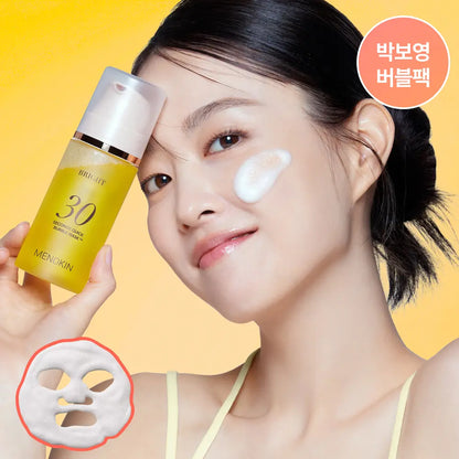 MENOKIN, 30秒, 免洗, 泡泡, 面膜, 30 Seconds Quick Bubble Mask