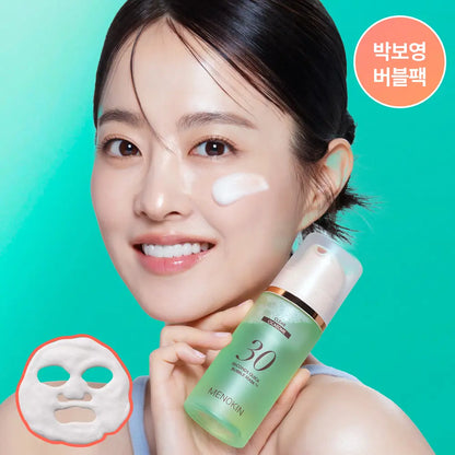 MENOKIN, 30秒, 免洗, 泡泡, 面膜, 30 Seconds Quick Bubble Mask