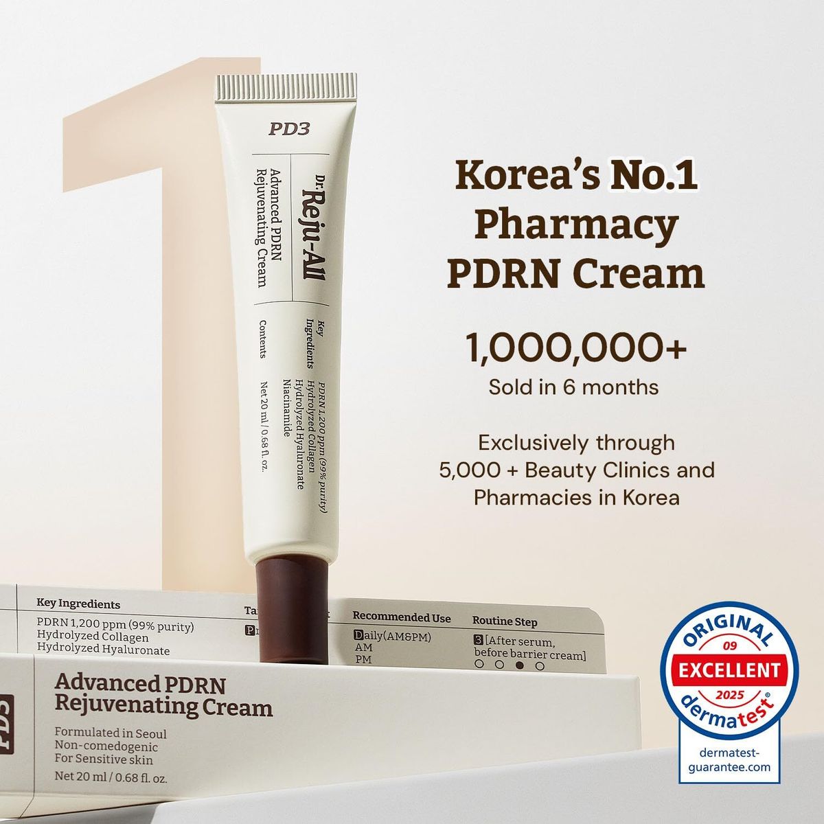 Dr. Reju-All, PD3, 醫美級, 麗珠蘭, 成份, 高濃度, PDRN, 再生修復霜, Advanced PDRN Rejuvenating Cream