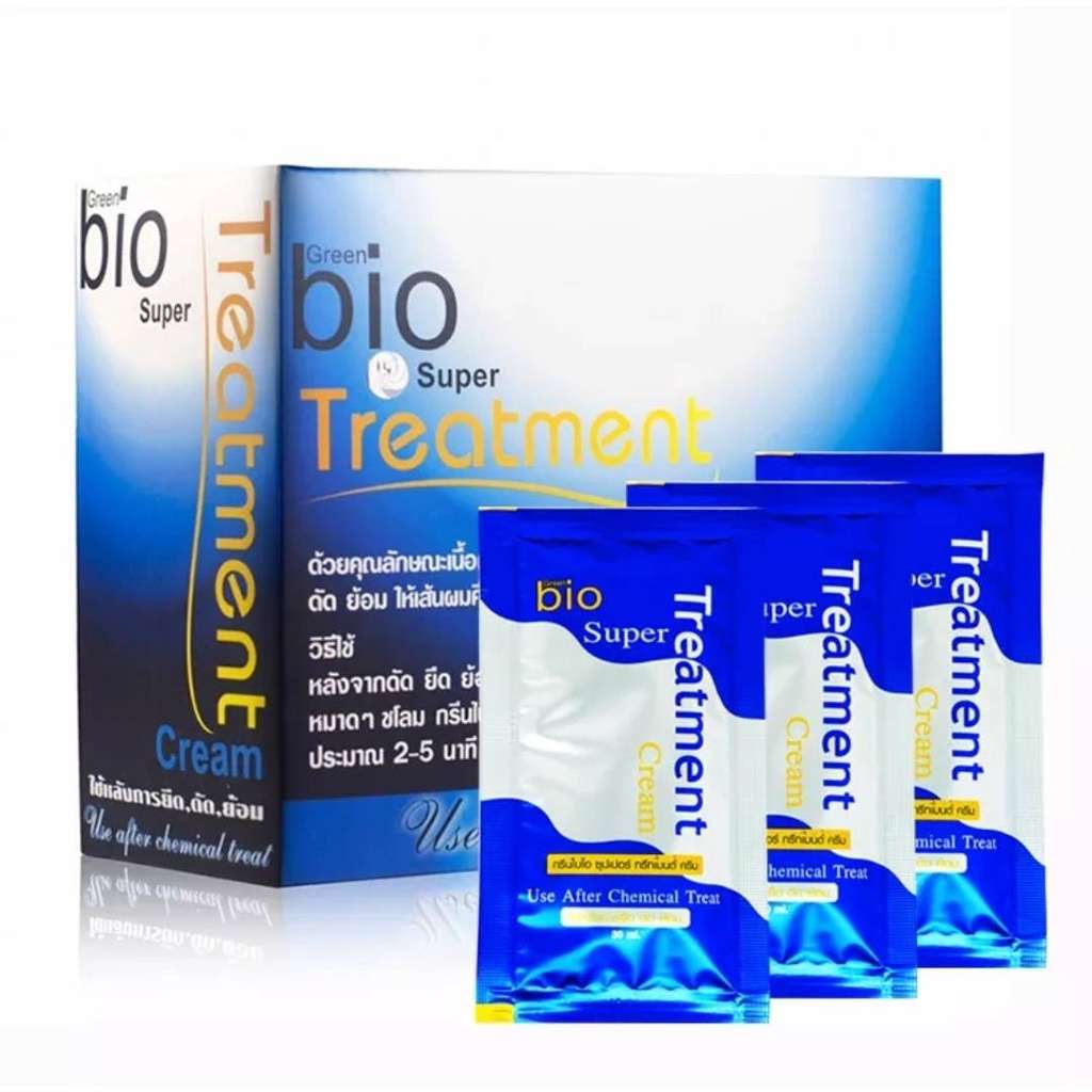 Green Bio，Bio Super Treatment Cream ，專業，修護，焗油，髮膜，藍色