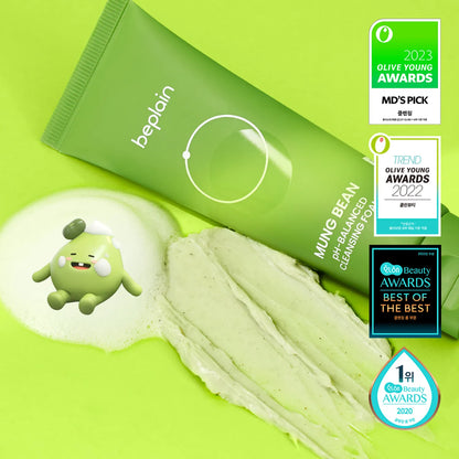 Beplain, 綠豆. 弱酸性. 洗面奶, Mung Bean pH-Balanced Cleansing Foam