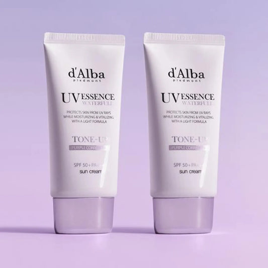 ❰d'Alba❱ 水潤 提亮 防曬霜 Waterfull Tone Up Sun Cream Purple | 50ml