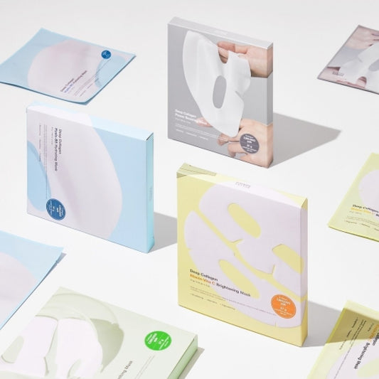 ❰SUNGBOON EDITOR❱ 深層 膠原蛋白 面膜 Deep Collagen Signature Mask Sheet 抗皺 提拉 Power Boosting 維他命C 亮白 面膜 Niacin-Vita C Brightening 積雪草 茶樹 舒緩 Cica Tea Tree Soothing 透明質酸 B5 保濕 Hyalu-B5 Hydrating Silk Peptide EGF - Intensive Gold Mask