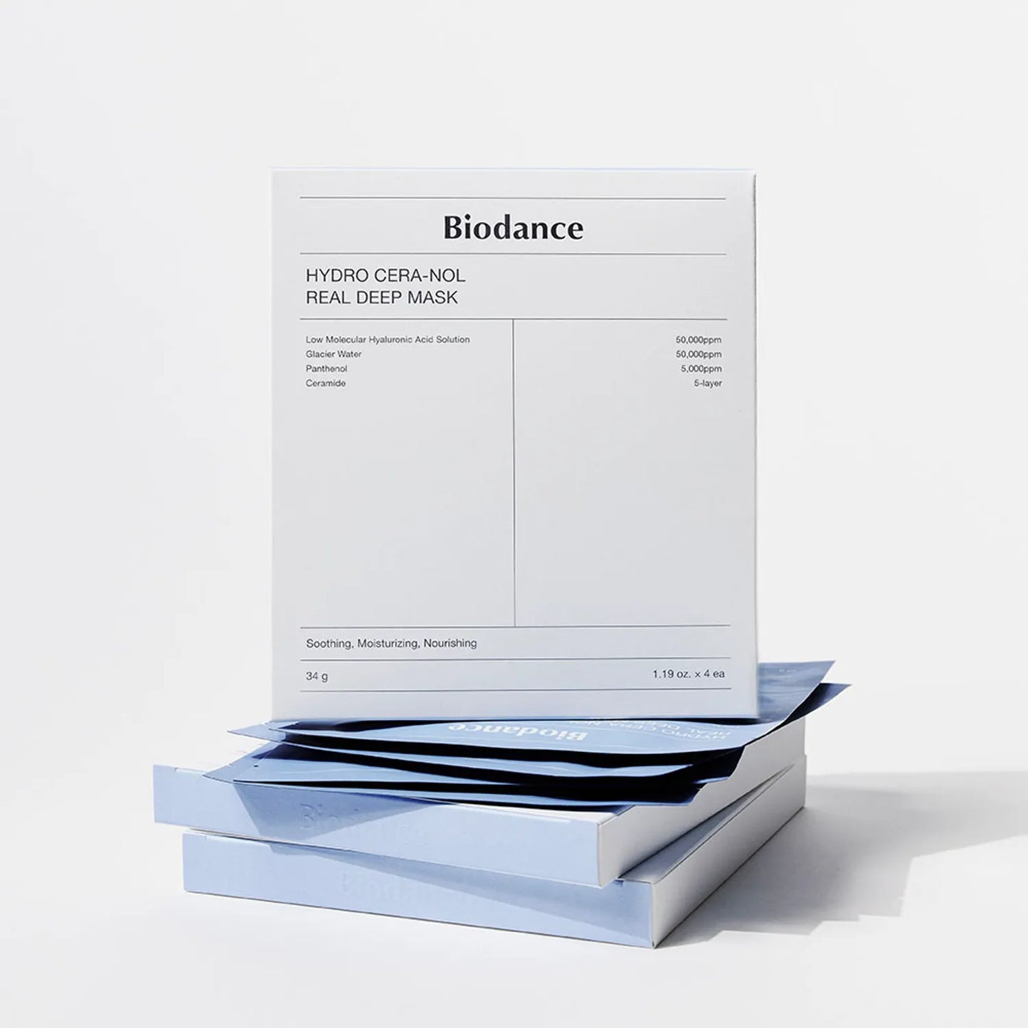 BIODANCE 全效 深層 面膜 Real Deep Mask Sheet Bio-Collagen/Refreshing Sea Kelp/Vita Niacinamide/Hydro Cera-Nol/Rejuvenating Caviar PDRN, 膠原蛋白 清爽海藻 維他美白淡斑提亮 保濕鎮靜 再生魚子PDRN