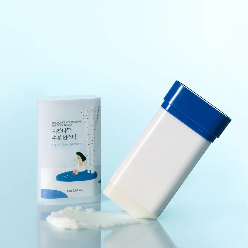 ROUND LAB, 白樺樹, 補水, 防曬棒, Birch Juice Moisturizing Sunstick